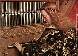 The Ghent Altarpiece Angels Playing Music [detail 1]